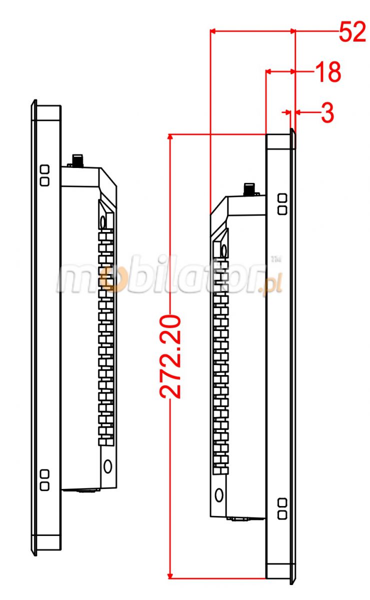 BiBox 185-I510 18.5 cala dotykowy przemysowy komputer panelowy
